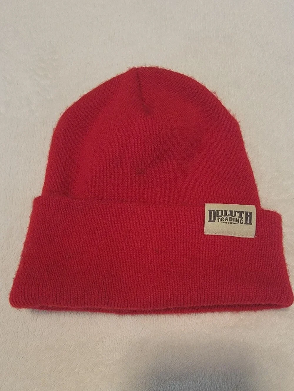 Duluth Trading Red Knit Beanie